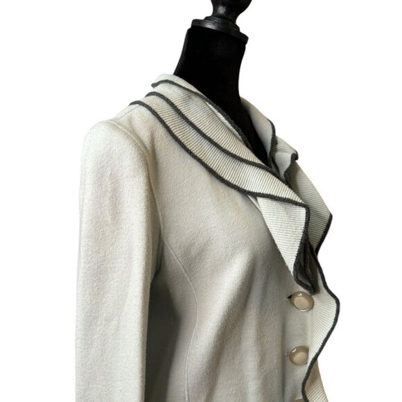 Armani Collezioni Ruffle Cardigan (12) - Picture 10 of 12